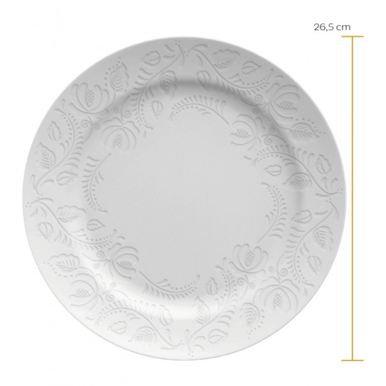 Prato Raso 26,2cm Folk Porcelana Germer